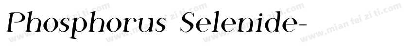 Phosphorus Selenide字体转换